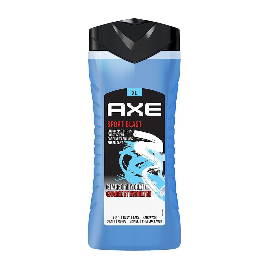 Axe Sport Blast Body 3 In 1 Body, Face and Hair Wash - 400ml