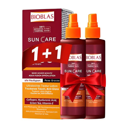 Bioblas Sun Care Offer 1+1 Aqua Fusion Lotion Spray SPF 50+ For All Skin Types - 75ml