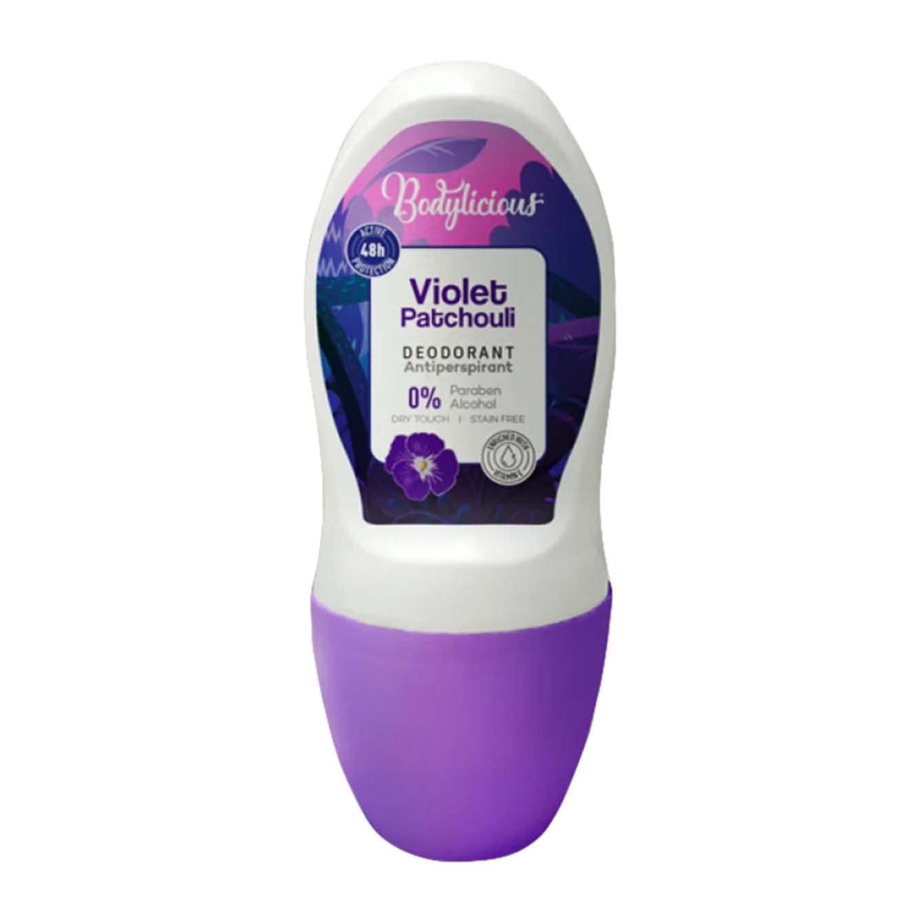 Bodylicious Violet Patchouli Roll-On Deodorant - 50ml