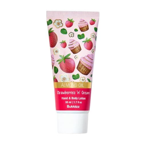 Bubblzz Strawberries & Cream Travel Size Hand & Body Lotion - 50ml