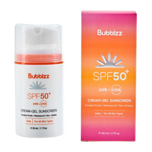 Bubblzz Sunscreen SPF 50+ Cream Gel - 50ml