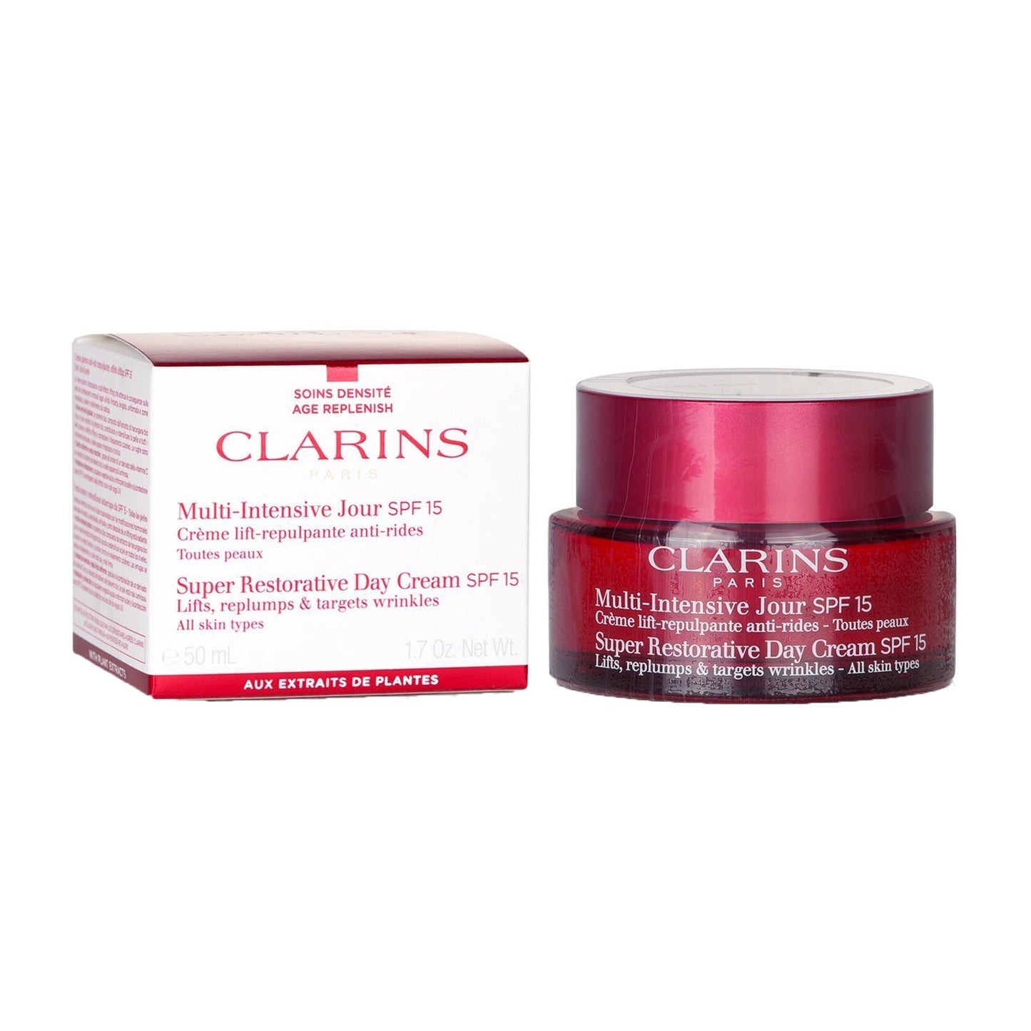 Clarins Super Restorative Day Cream SPF 15 For All Skin Tyeps - 50ml
