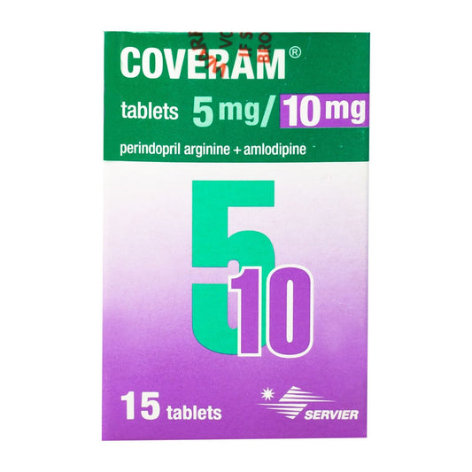 Coveram 5 mg-10 mg - 15 Tablets