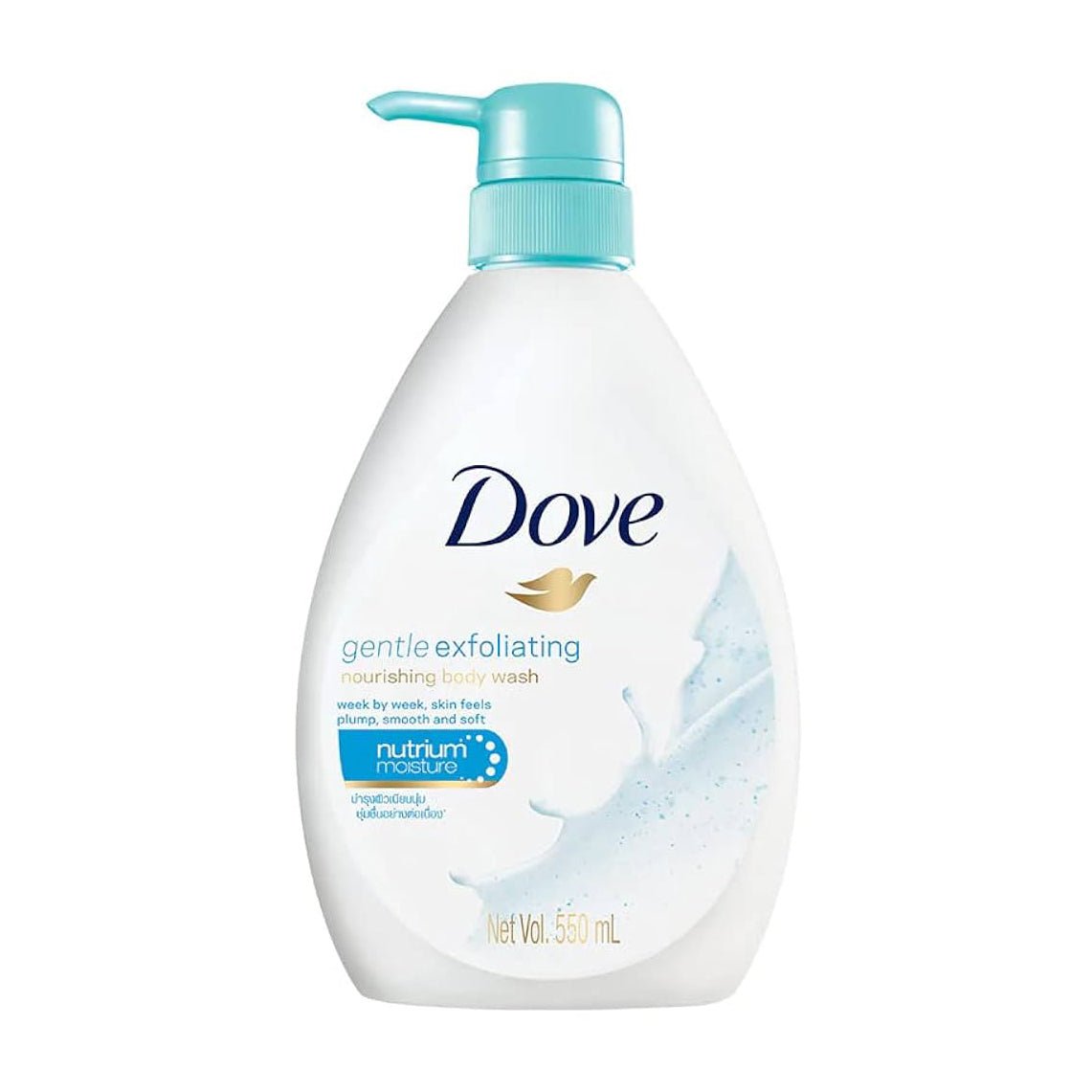 Dove Gentle Exfoliating Pump Body Wash - 550ml