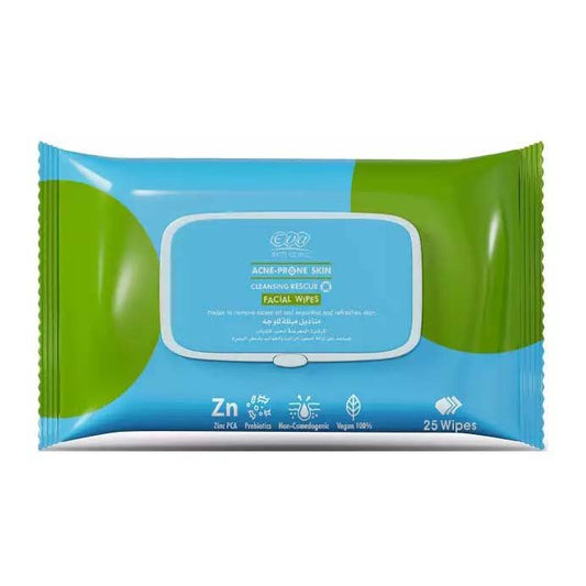 Eva Acne-Prone Skin Facial Wipes - 25 pcs