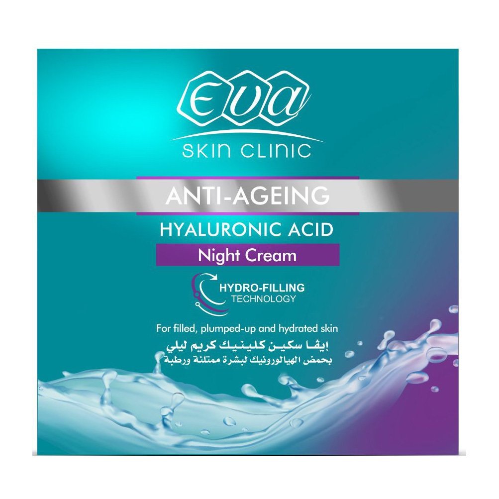 Eva Anti-Ageing Hyaluronic Acid Night Cream - 45ml