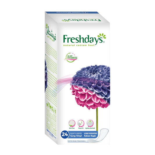 Freshdays Long Scented White Musk - 24 Pantyliners