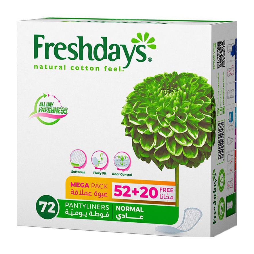 Freshdays Natural Cotton Feel Daily Comfort Normal - 72 Pantyliner