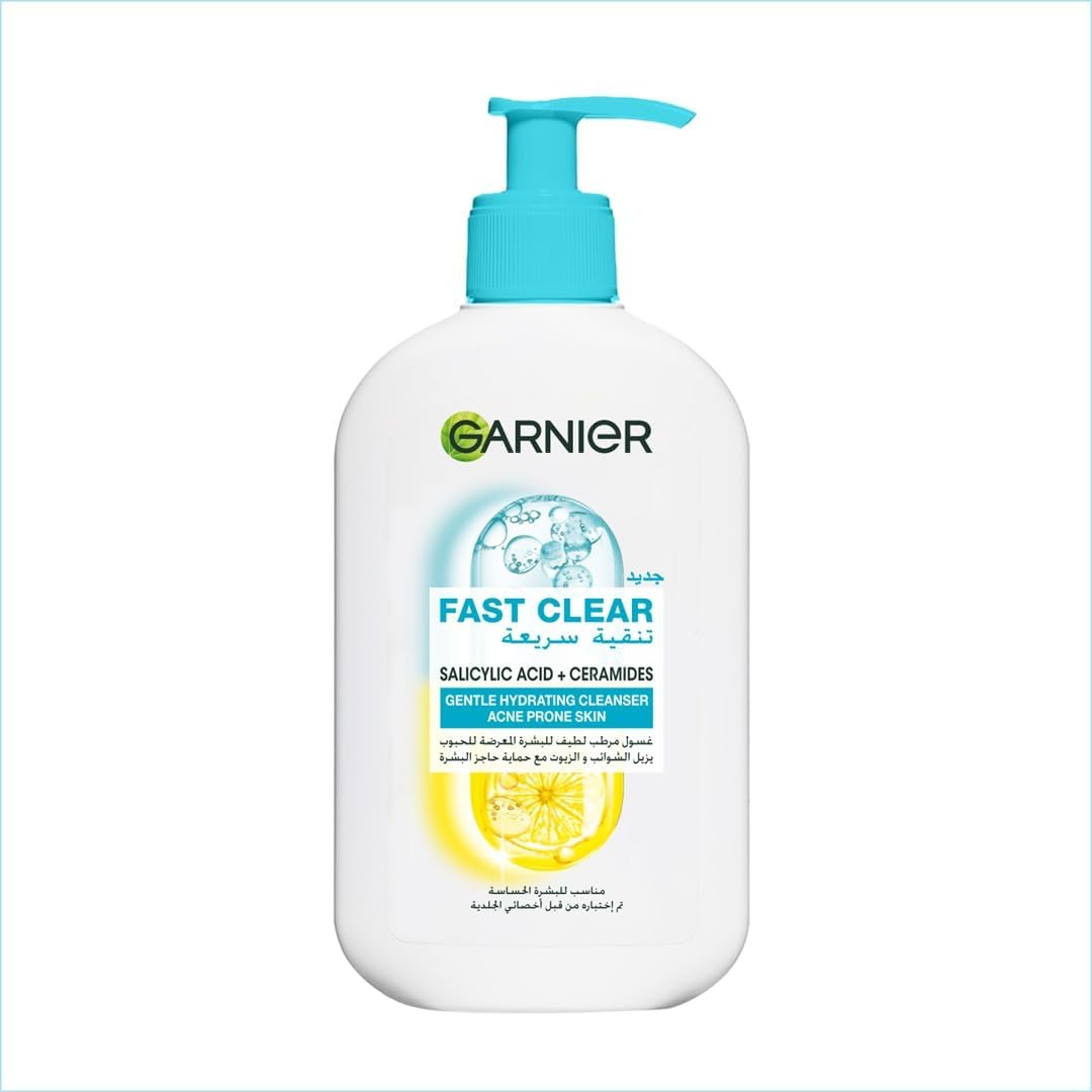 Garnier Fast Clear Gentle Hydrating Cleanser - 250ml