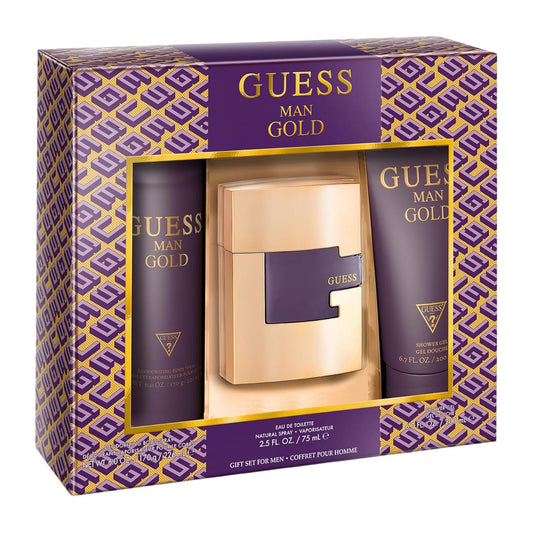 Guess Man Gold EDT For Men Gift Set