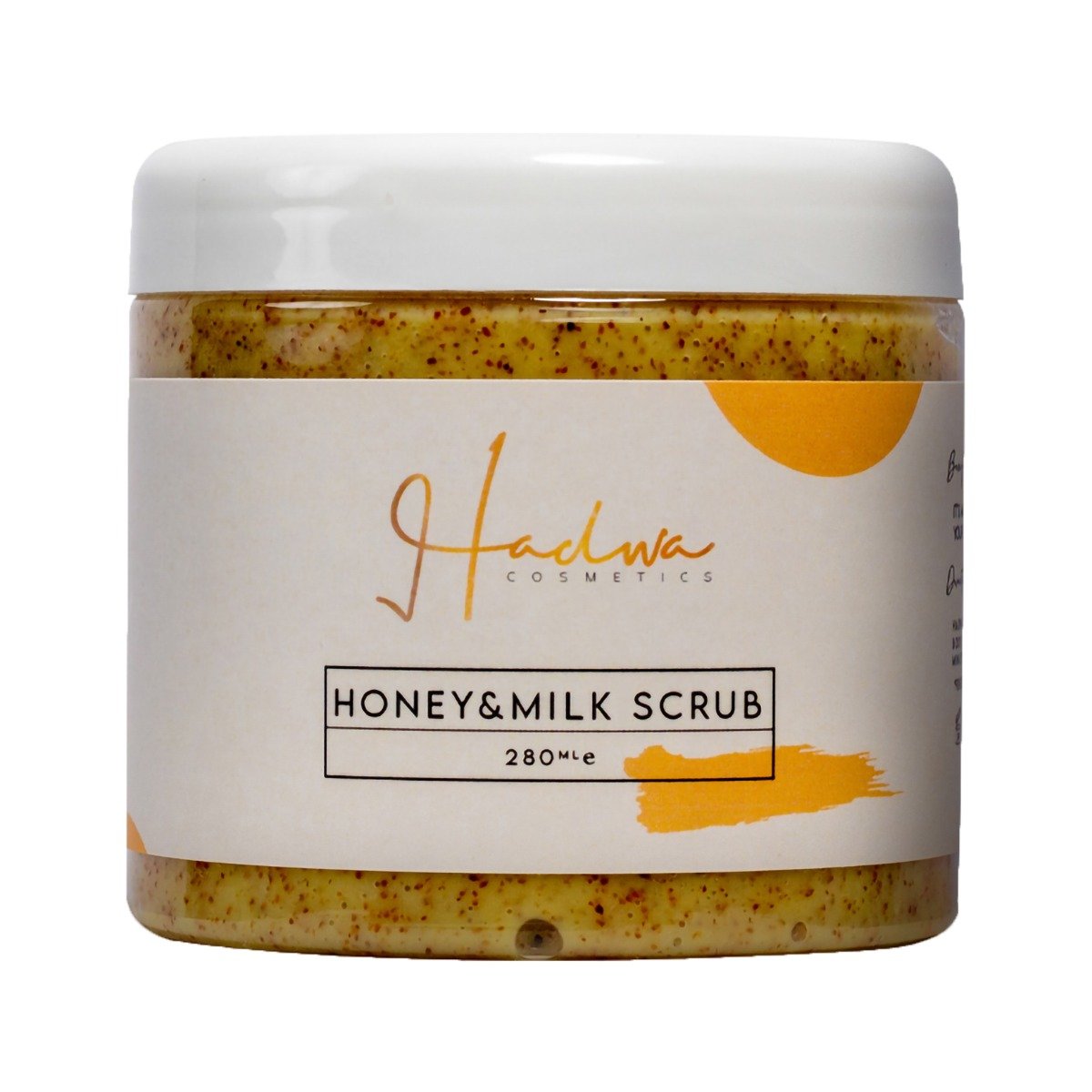 Hadwa Cosmetics Honey & Milk Scrub - 280ml