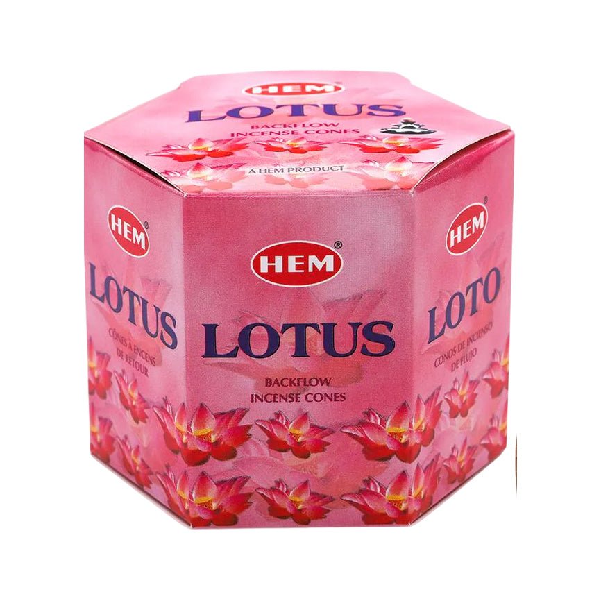 Hem Lotus Backflow Incense Cones - 40 Cones
