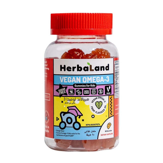 Herbaland Vegan Omega-3 Gummies For Kids - 60 Gummies