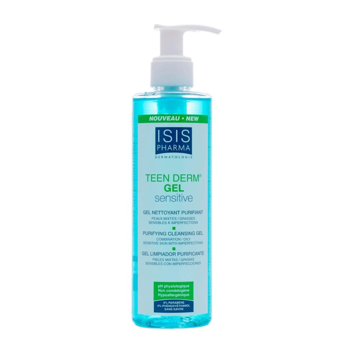 Isis Pharma Teen Derm Senstive Purifying Cleansing gel - 250ml