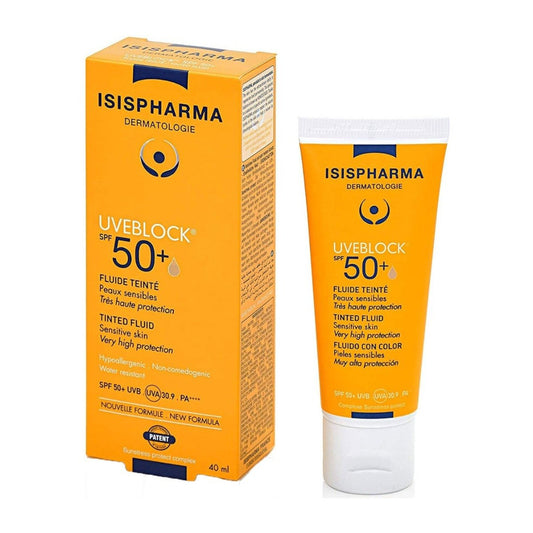 Isis Pharma Uveblock SPF 50+ Dry Touch Light Tinted Fluid - 40ml