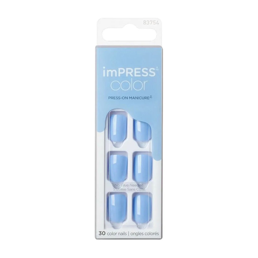 Kiss Impress Color 015 Baby Why So Blue Nails - 83754