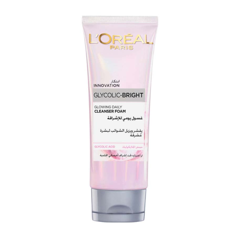 L'Oreal Glycolic-Bright Glowing Daily Cleanser Foam - 100ml