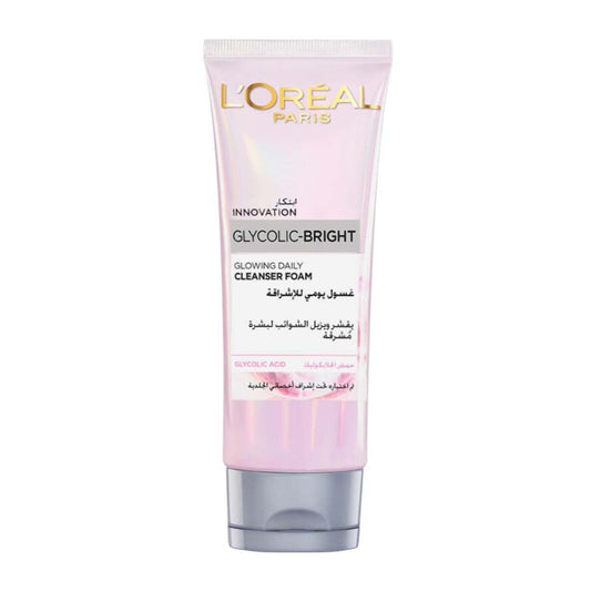 L'Oreal Glycolic-Bright Glowing Daily Cleanser Foam - 100ml