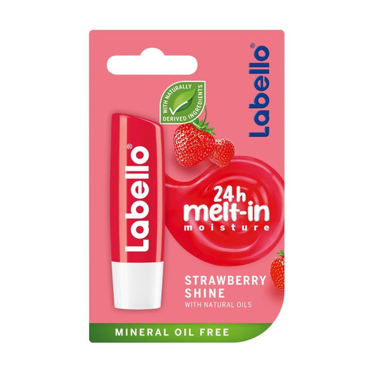 Labello Strawberry Shine Lip Balm - 4.8gm