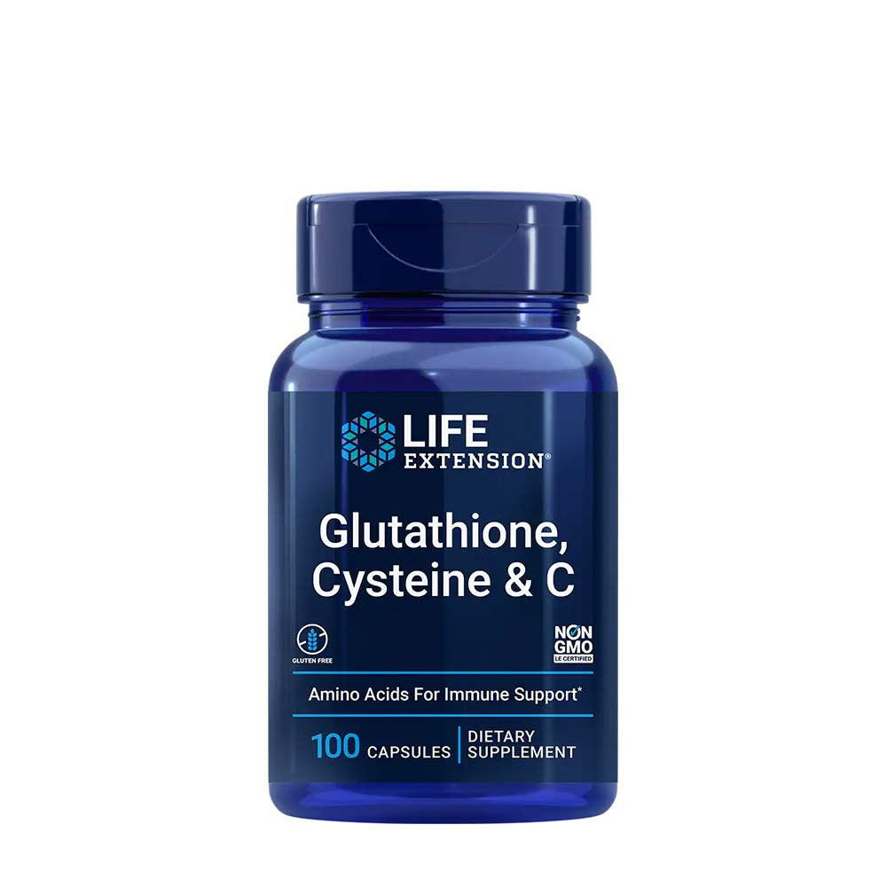 Life Extension Glutathione, Cysteine & C (100 Veg Capsules)