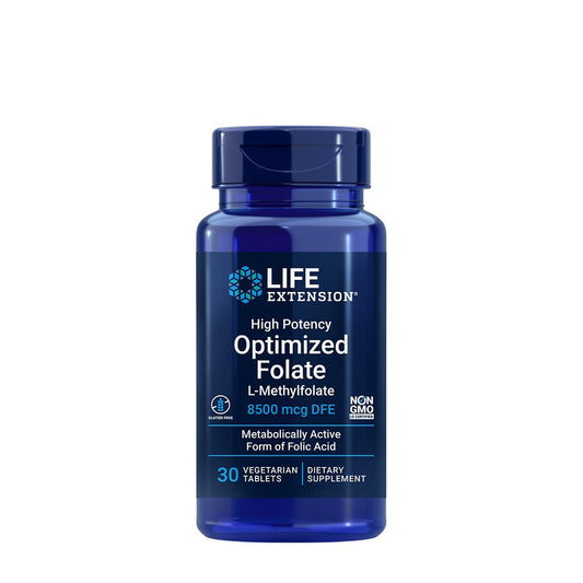 Life Extension High Potency Optimized Folate (30 Tablets)