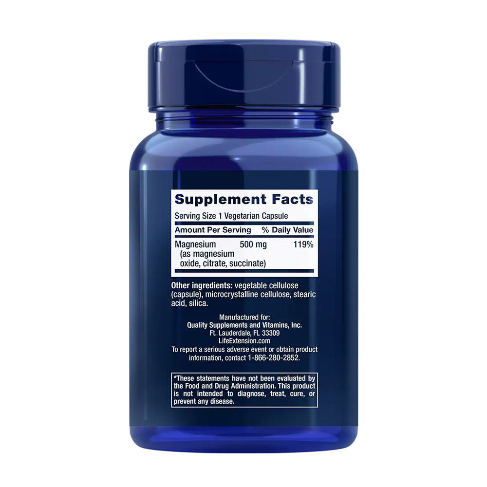 Life Extension Magnesium Caps 500 mg (100 Veg Capsules)