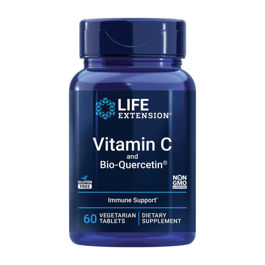 Life Extension Vitamin C and Bio-Quercetin - 60 Tablets