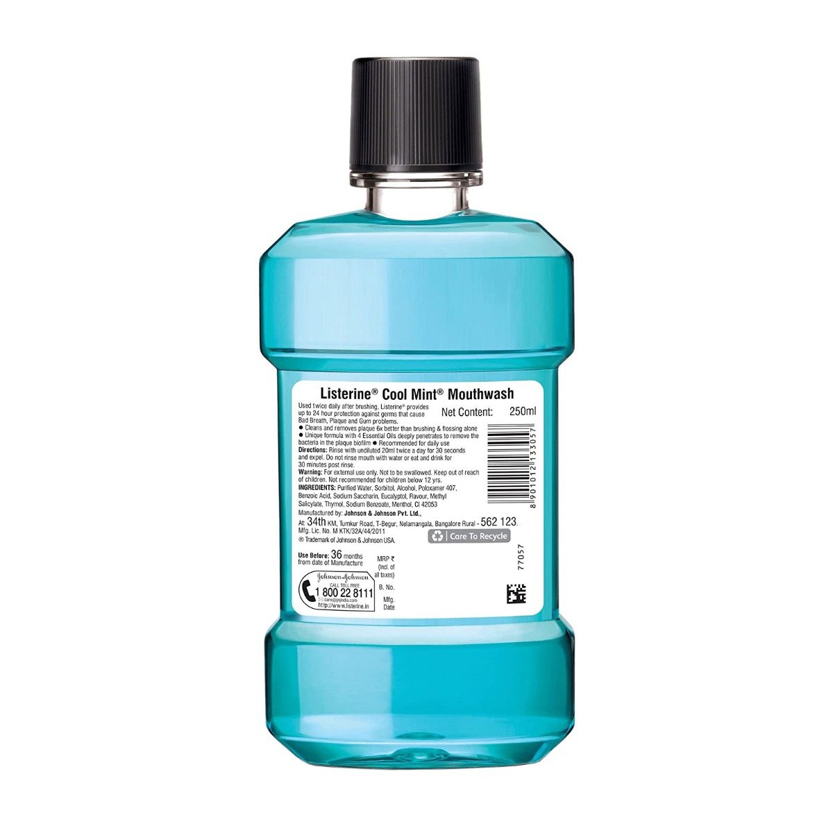 Listerine Cool Mint Mouthwash - 250ml
