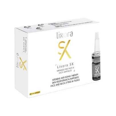 Lixora Wrinkles Free Face & Neck Ampoules - 5 Ampoules