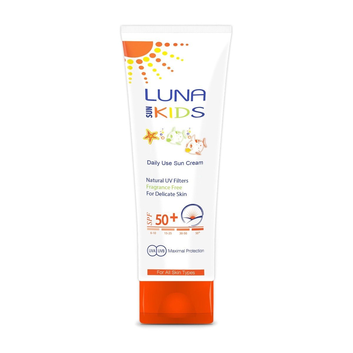 Luna Sun Kids Daily Use Sunscreen SPF 50+ For All Skin Types - 130ml