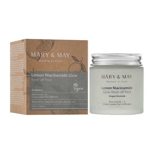 Mary & May Vegan Lemon Niacinamide Glow Face Mask - 125gm