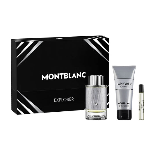 Mont Blanc Explorer Platinum EDP For Men Gift Set
