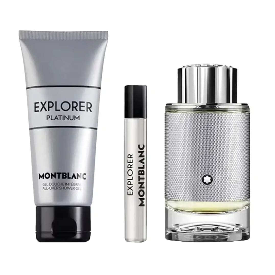 Mont Blanc Explorer Platinum EDP For Men Gift Set