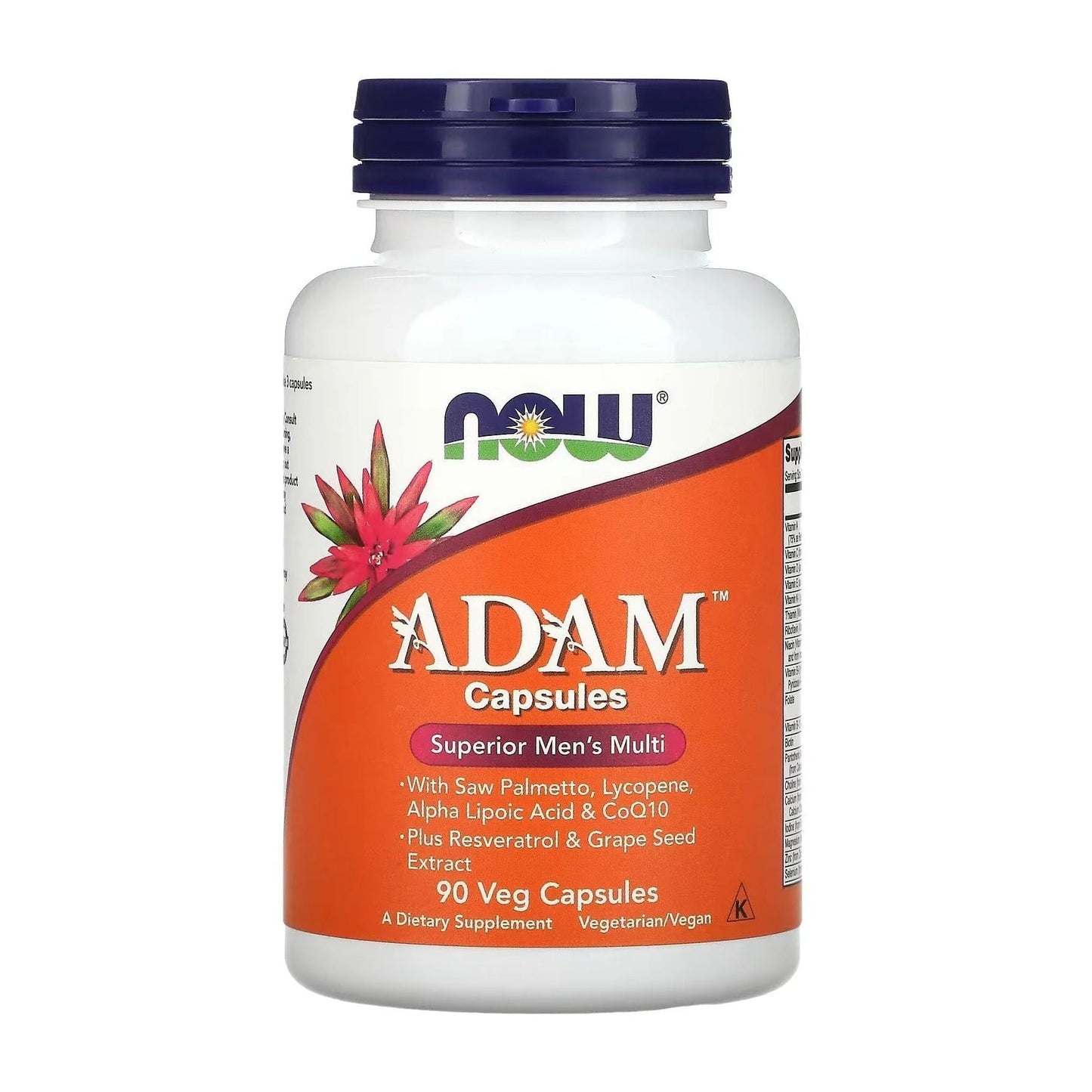 Now Adam Men's Multiple Vitamin Veg Capsules - 90 Capsules
