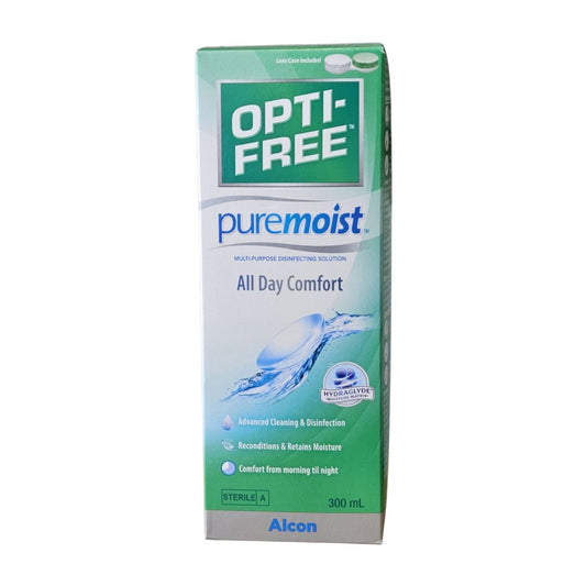 Opti-Free Pure Moist Contact Lenses Solution - 300ml