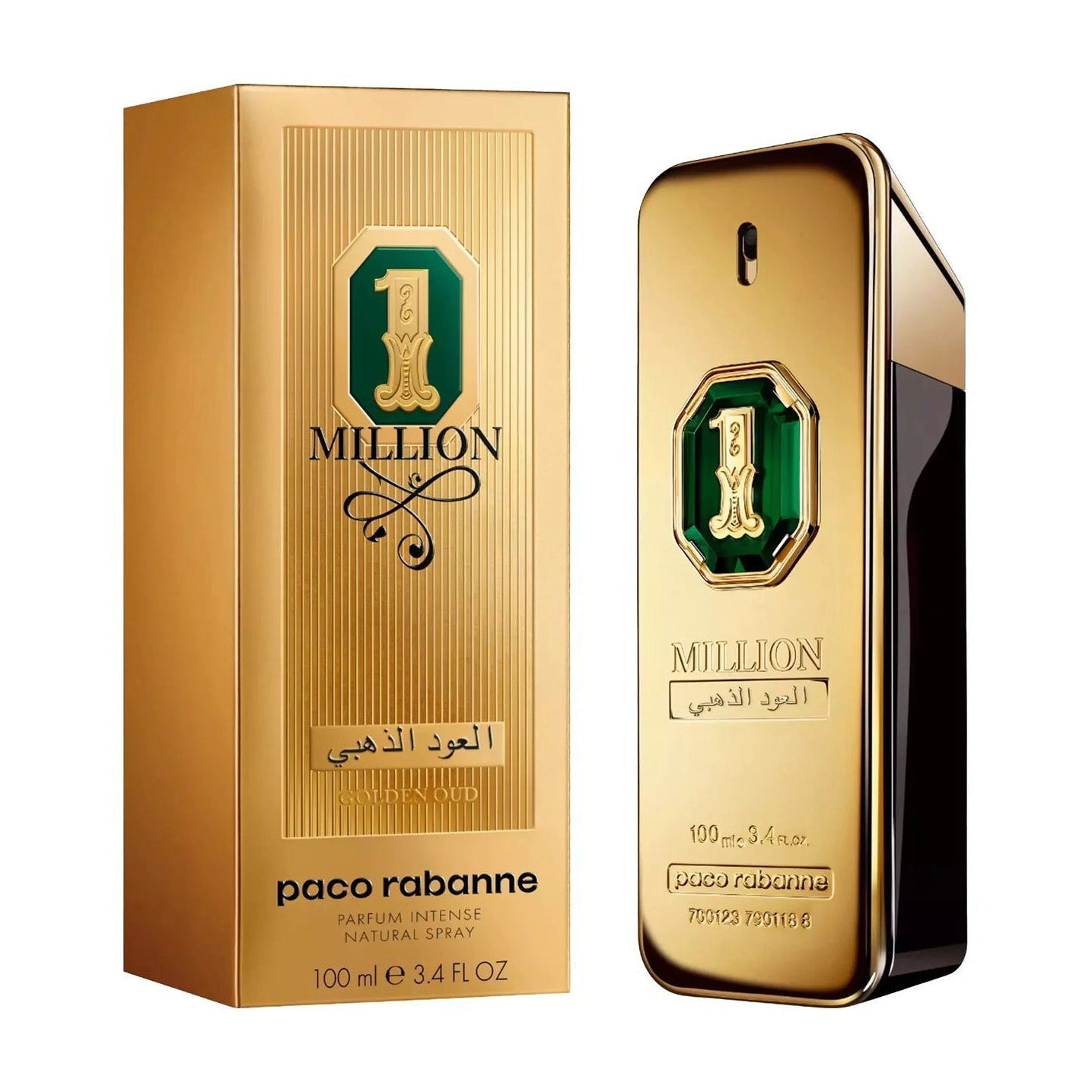 Paco Rabanne 1 Million Golden Oud Parfum Intense For Men - 100ml