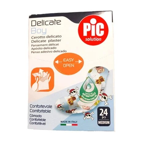 Pic Solution Delicate Boy Child Adhesive Pads Medium - 24Pcs