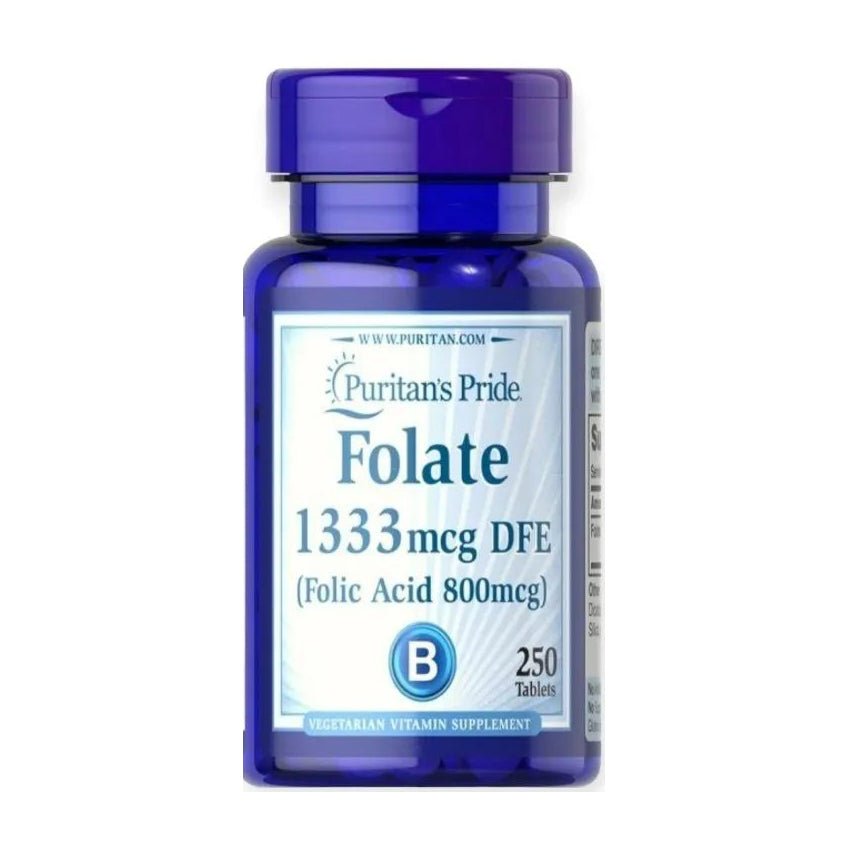 Puritan’s Pride Folate 1333mcg DFE - 250 Tablets