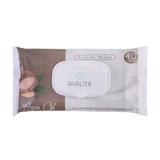Qualita Argan Oil Creamy Wipes - 40 Wipes