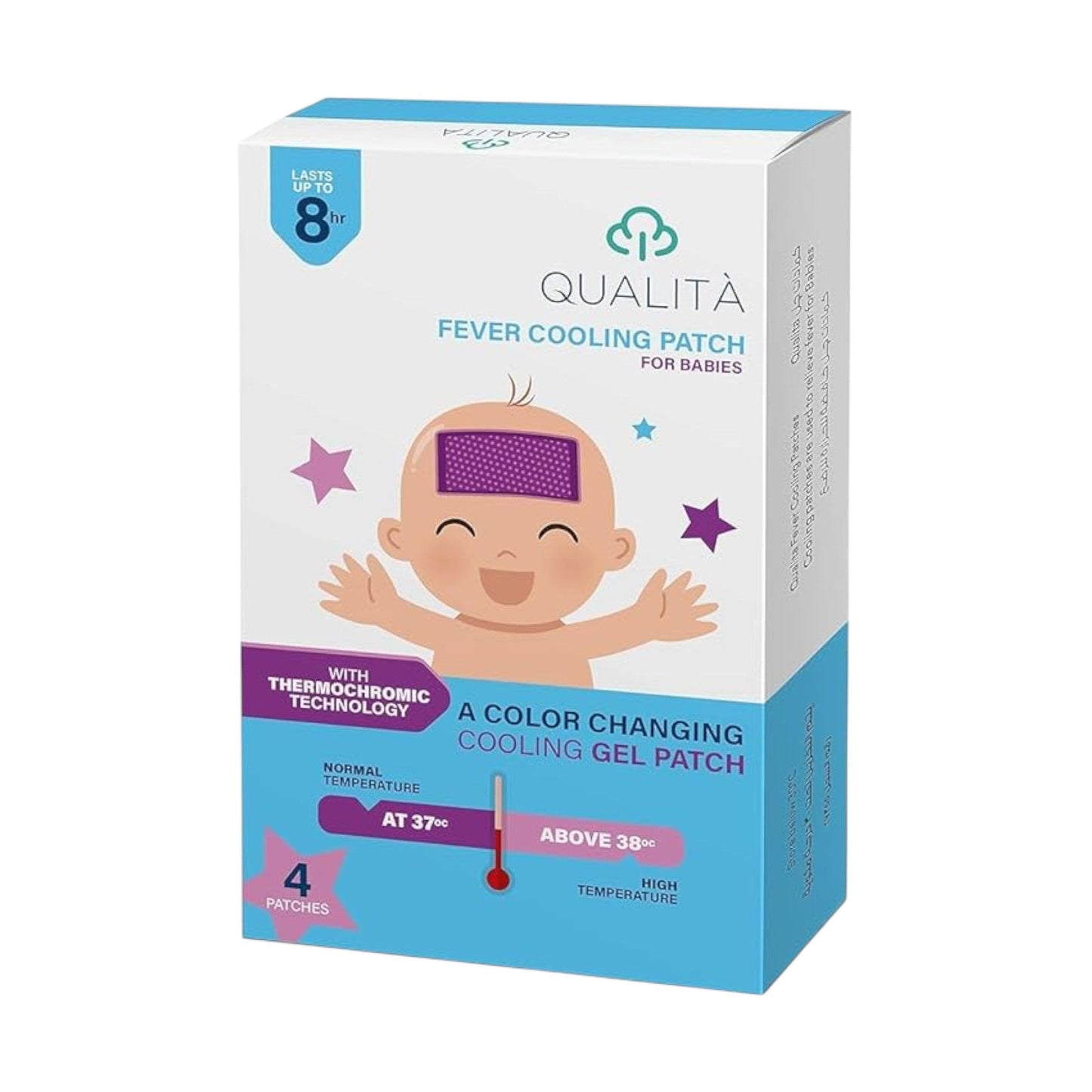 Qualita Fever Cooling Patch For Babies - 4 Patches