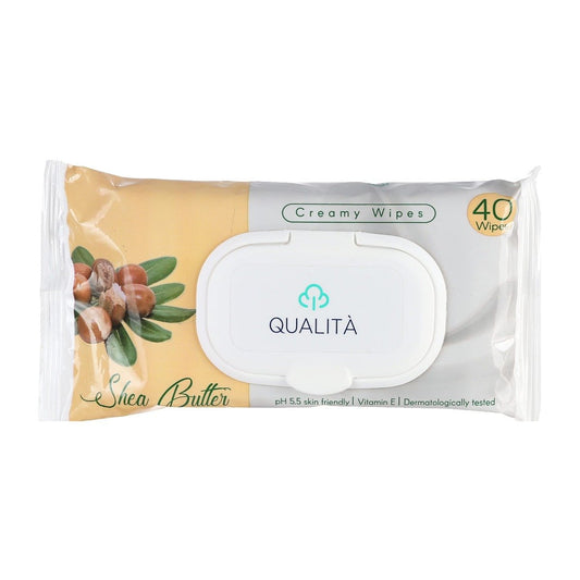 Qualita Shea Butter Creamy Wipes - 40 Wipes