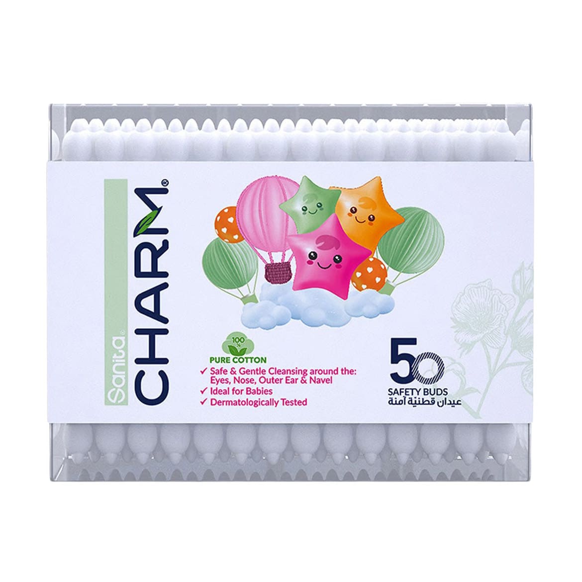 Sanita Charm Baby Safety Buds - 50Pcs