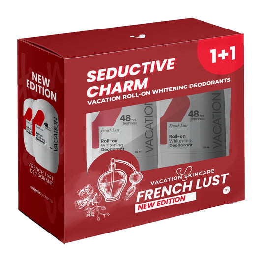 Vacation Frensh Lust Whitening Deodorant Roll On (1+1) - 50ml