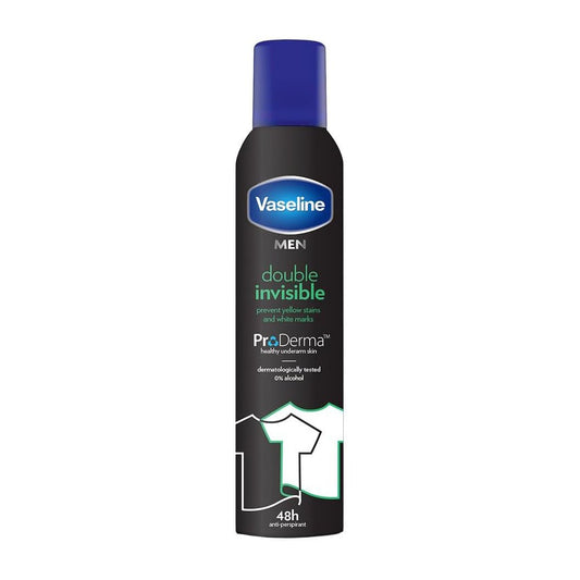 Vaseline Men Double Invisible Antiperspirant Spray - 250ml
