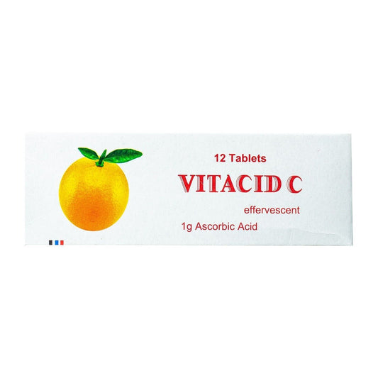 Vitacid C 1 gm - 12 Effervescent Tablets