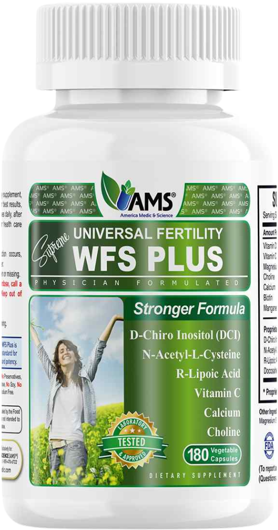 WFS Plus 180 Capsules for Fertility and Delayed Conception.