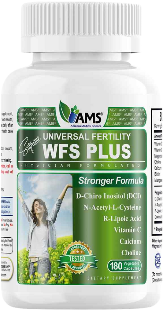 WFS Plus 180 Capsules for Fertility and Delayed Conception.