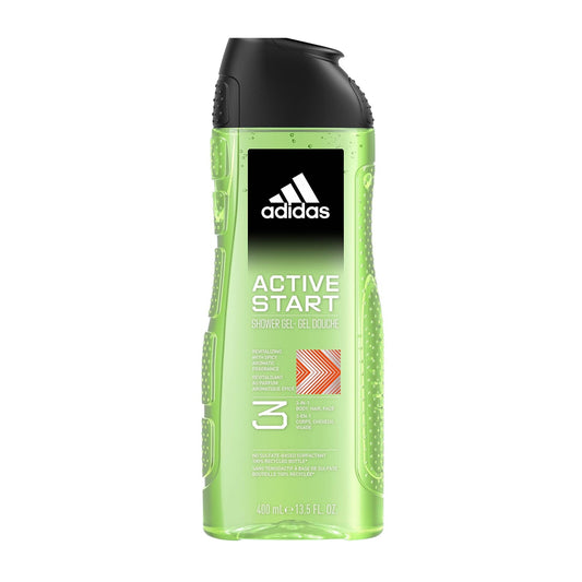 Adidas 3 In 1 Active Start Shower Gel - 250ml