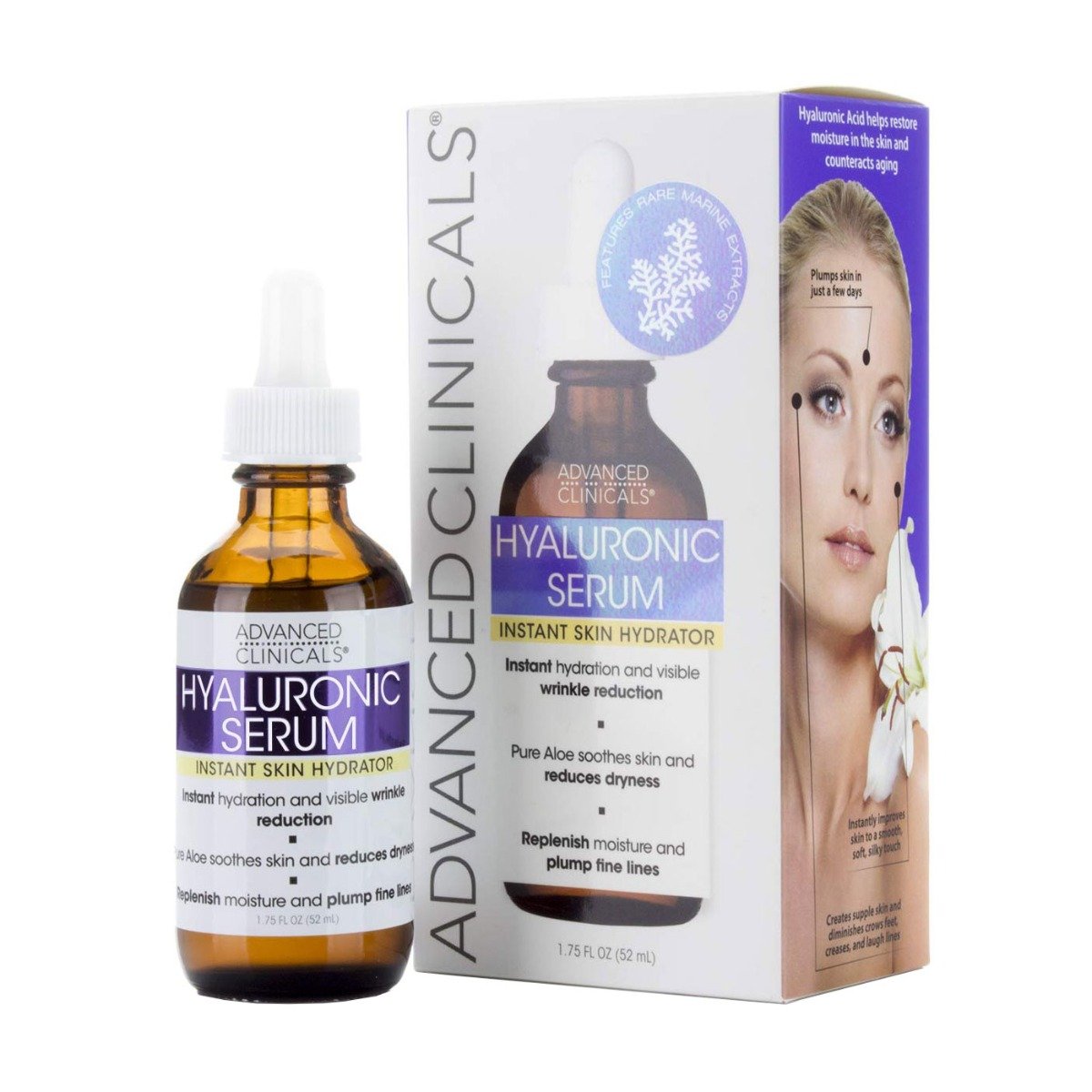 Advanced Clinicals Hyaluronic Serum - 52ml