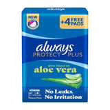 Always Protect Plus Aloe Vera Maxi Thick Extra Long Pads - 24 Pads
